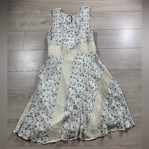 Anthropologie Floreat Windswept Lace Ditsy Floral Dress Prairie GrannyCore - Picture 5 of 15